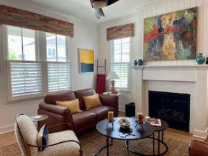 Spindletop Draperies custom cornice project